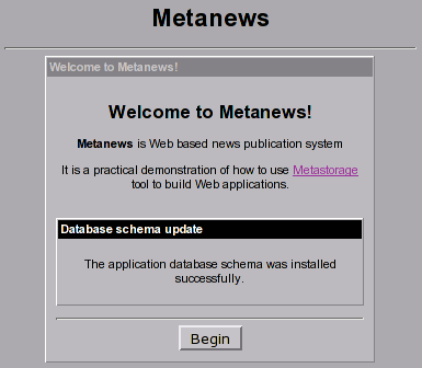 Metanews installation page